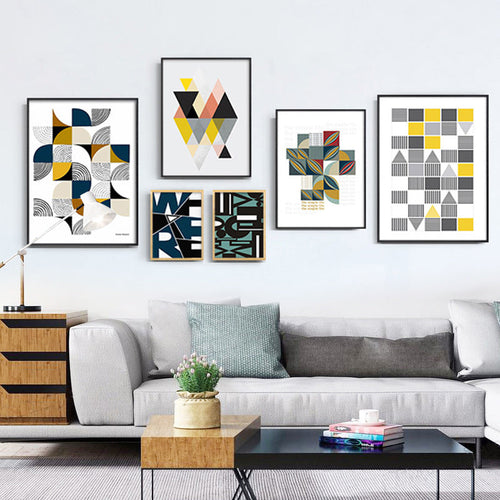 Puzzle Patterns Of Life - Canvas Wall Art Painting | Bowlift