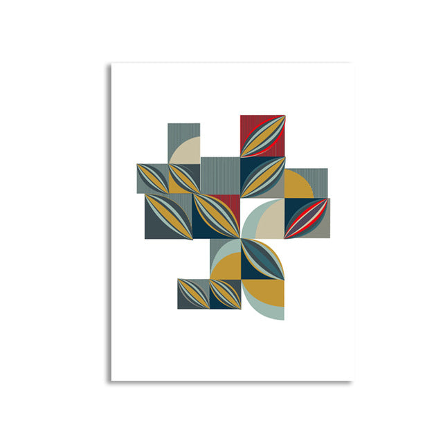 Puzzle Patterns Of Life - Canvas Wall Art Painting | Bowlift