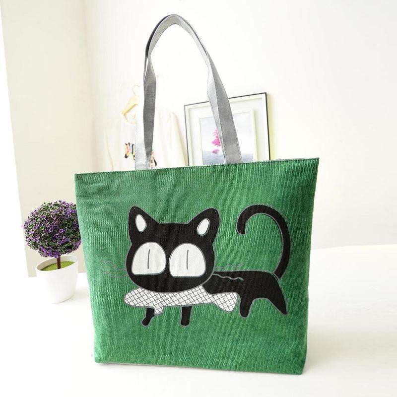 BowLift | Women Canvas Casual Shoulder Tote Cat Handbags