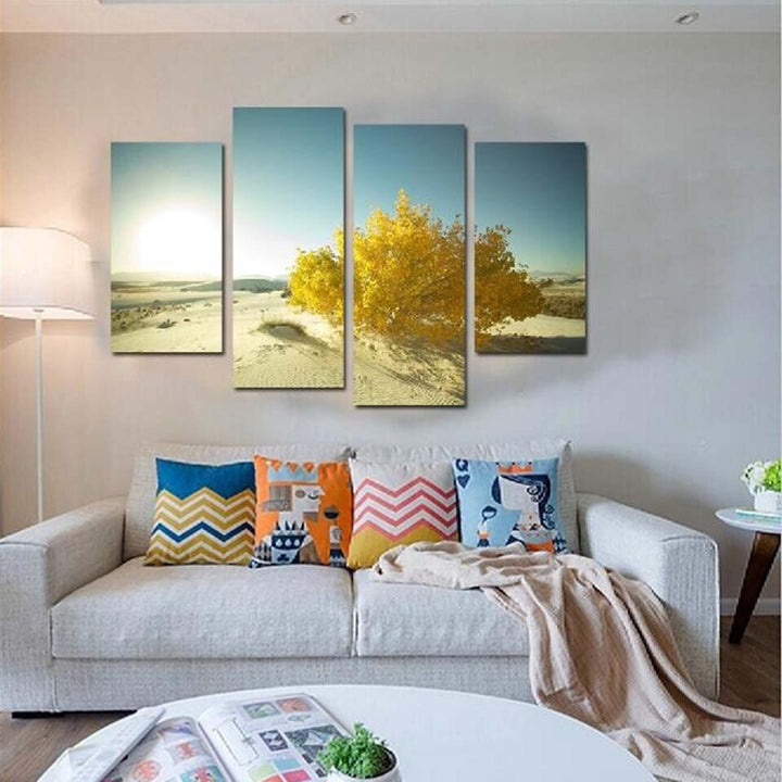 Desert Sunrise - Canvas Wall Art Painting | Bowlift