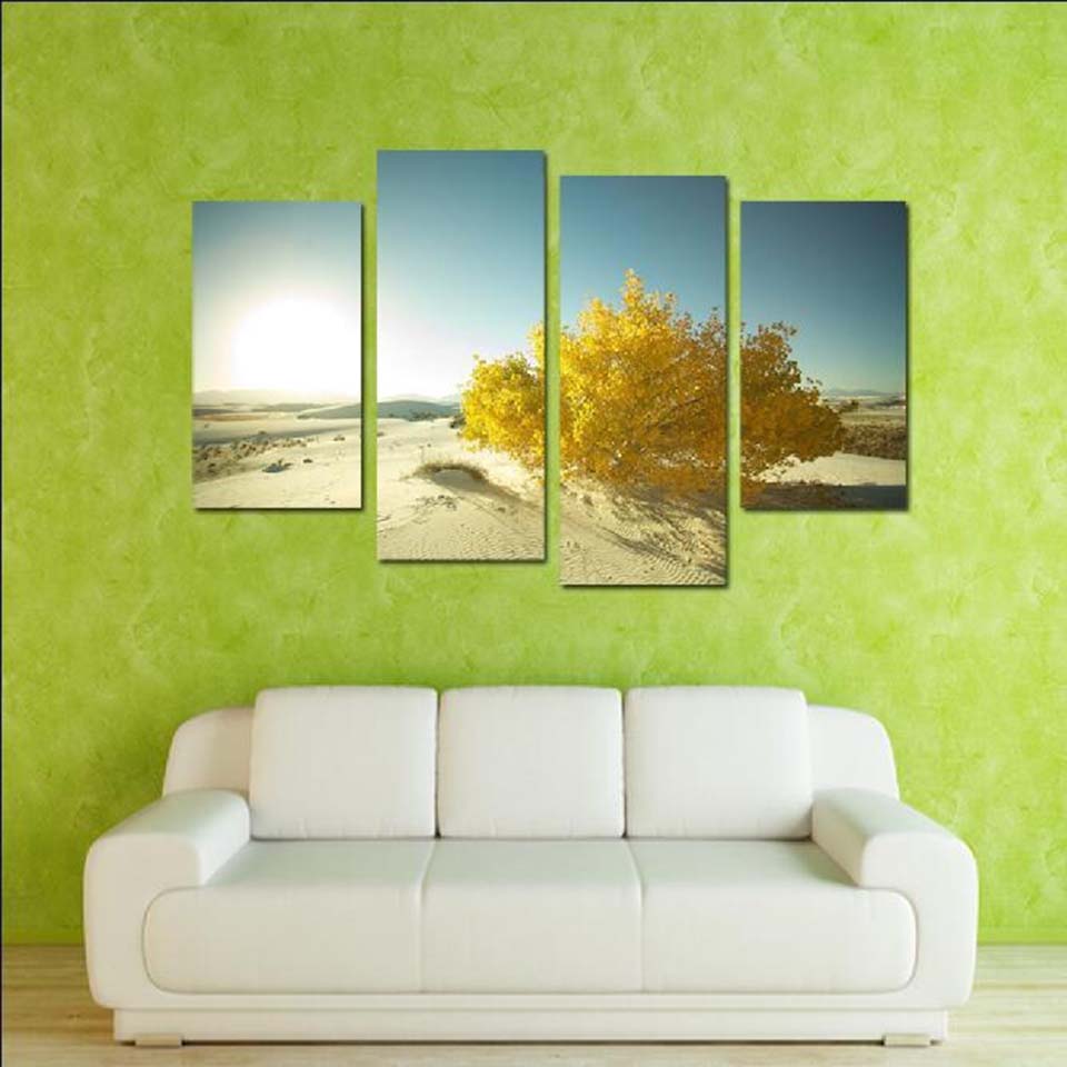 Desert Sunrise - Canvas Wall Art Painting | Bowlift