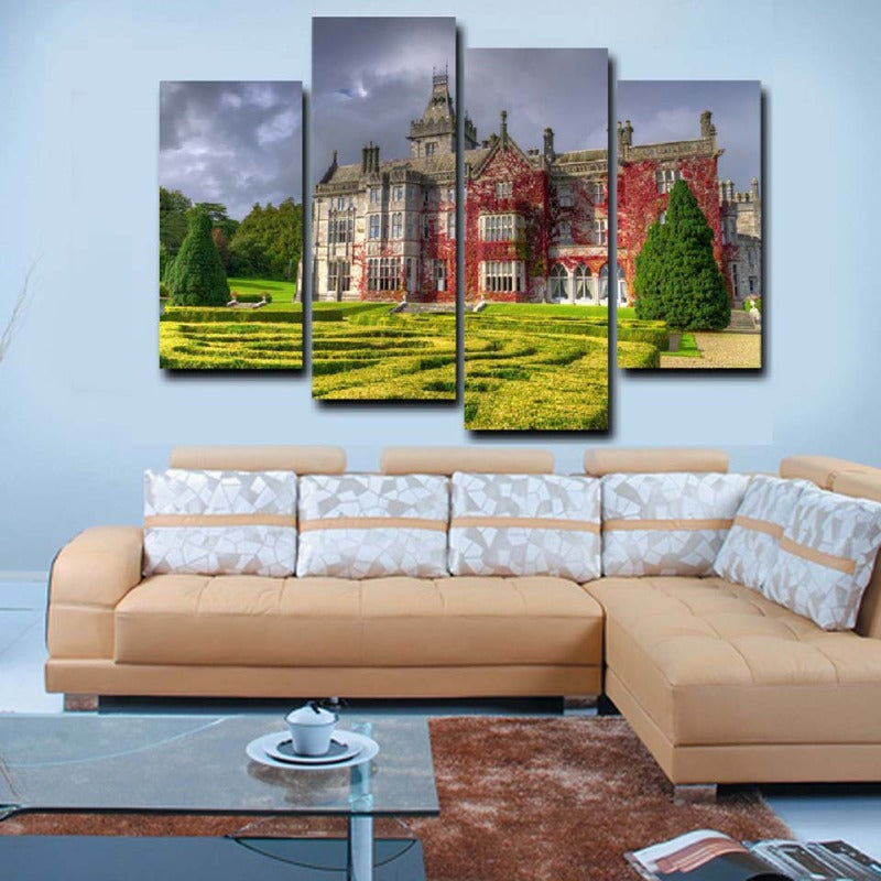 Beautiful Castle - Canvas Wall Art Painting | Bowlift