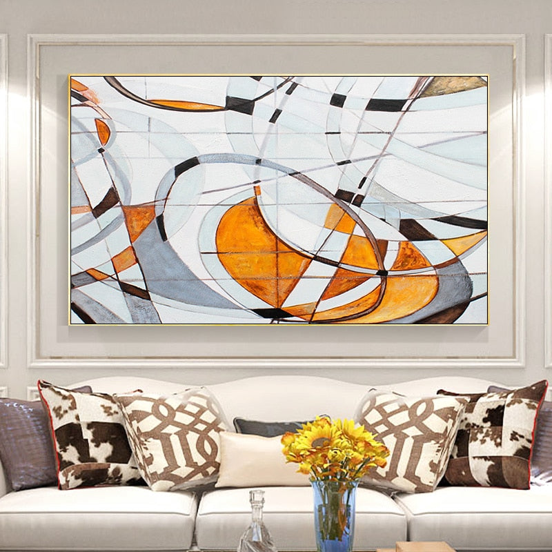 Orange Spread Out - Canvas Wall Art Painting | Bowlift