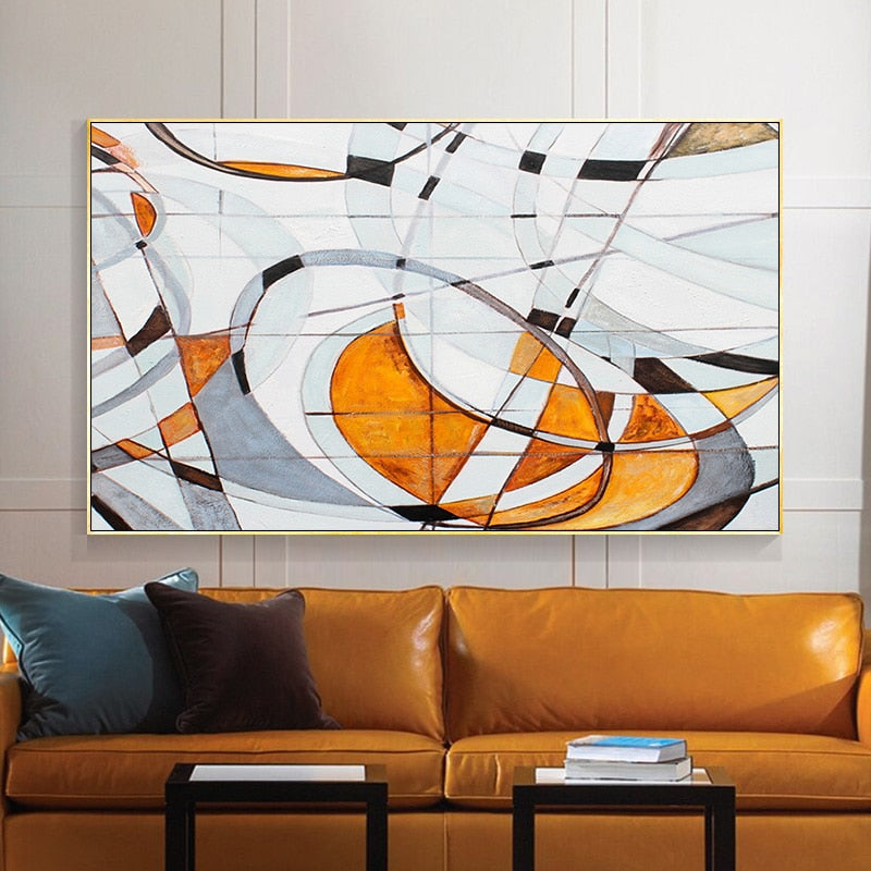 Orange Spread Out - Canvas Wall Art Painting | Bowlift