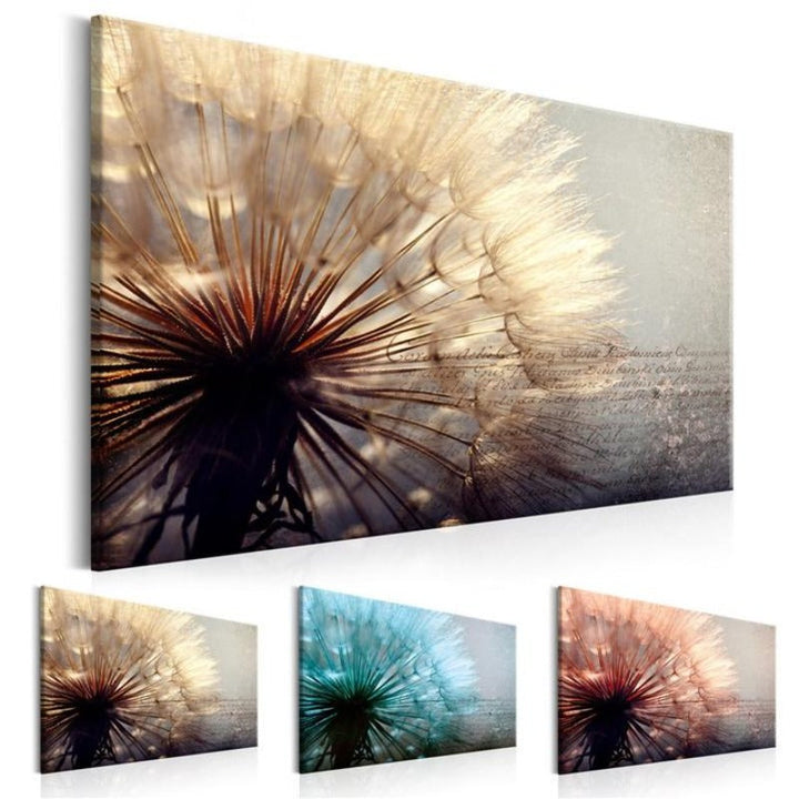 Beautiful Dandelion Flower - Canvas Wall Art Painting | Bowlift