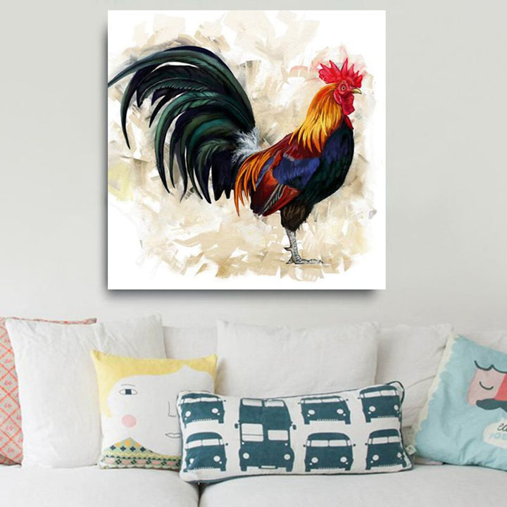 Colorful Rooster - Canvas Wall Art Painting | Bowlift