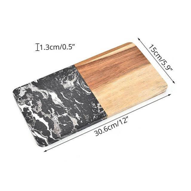 BowLift | Marble & Acacia Wood Cutting Board