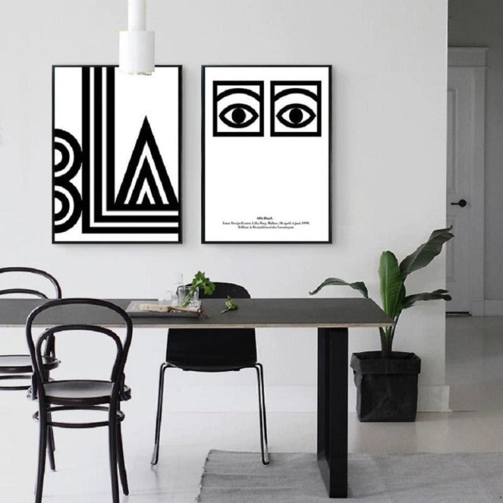 BLA Staring Eyes - Canvas Wall Art Painting | Bowlift