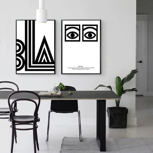 BLA Staring Eyes - Canvas Wall Art Painting | Bowlift