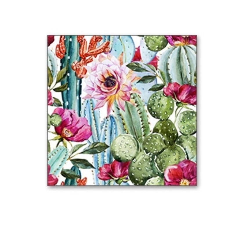 Cactus Floral - Canvas Wall Art Painting | Bowlift