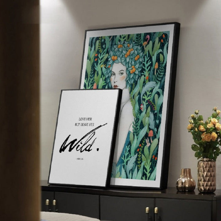 Nordic Refresh Girl Poster Wall Print - Canvas Wall Art Painting | Bowlift