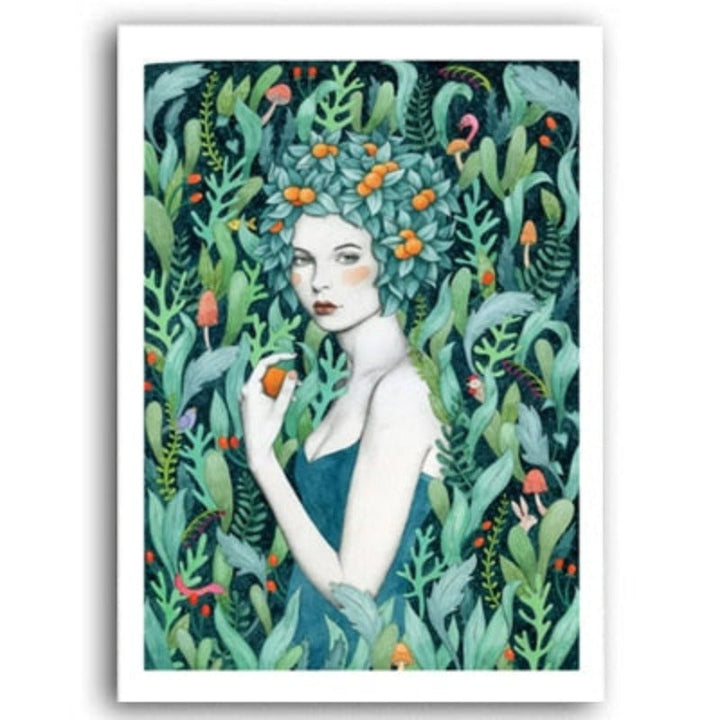 Nordic Refresh Girl Poster Wall Print - Canvas Wall Art Painting | Bowlift