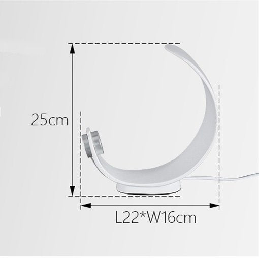 BowLift | Modern Nordic Curl Table LED Lamp