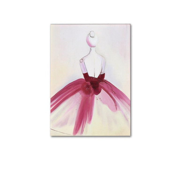 Watercolor Beautiful Dress - Canvas Wall Art Painting | Bowlift