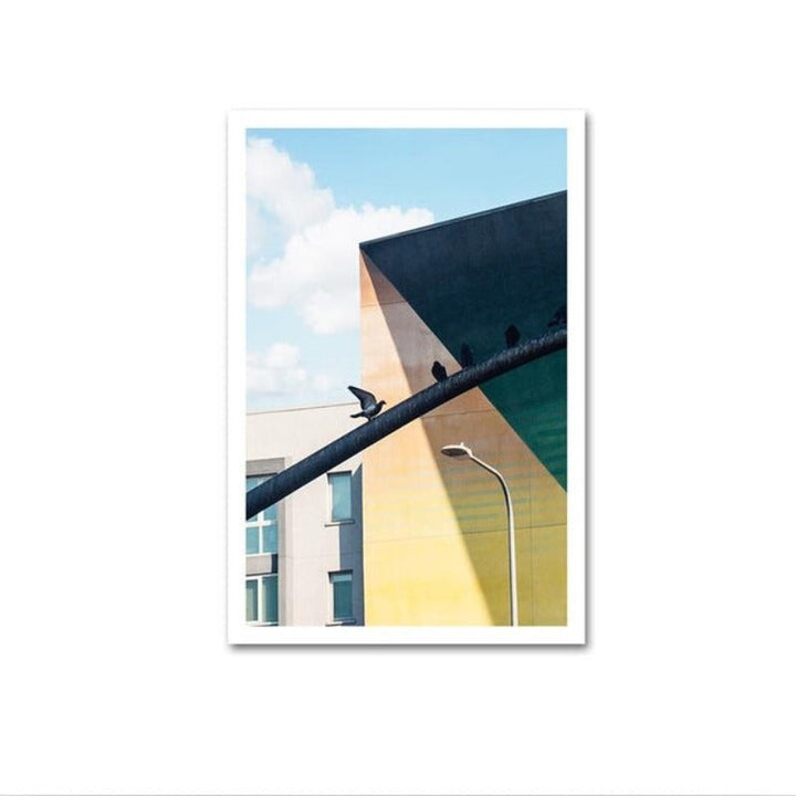 POP Fashion Buildings - Canvas Wall Art Painting | Bowlift