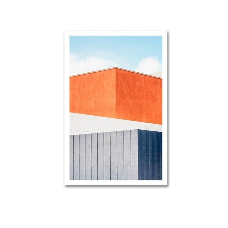POP Fashion Buildings - Canvas Wall Art Painting | Bowlift