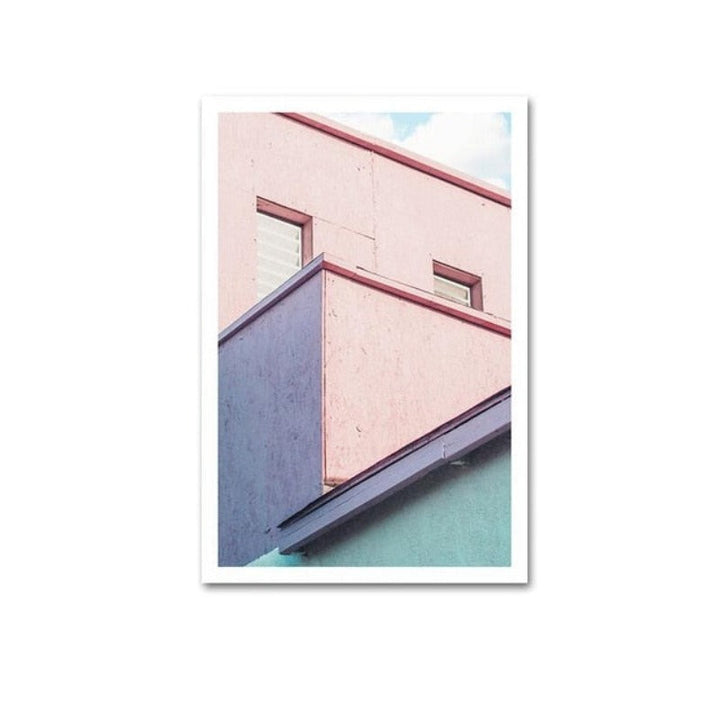POP Fashion Buildings - Canvas Wall Art Painting | Bowlift