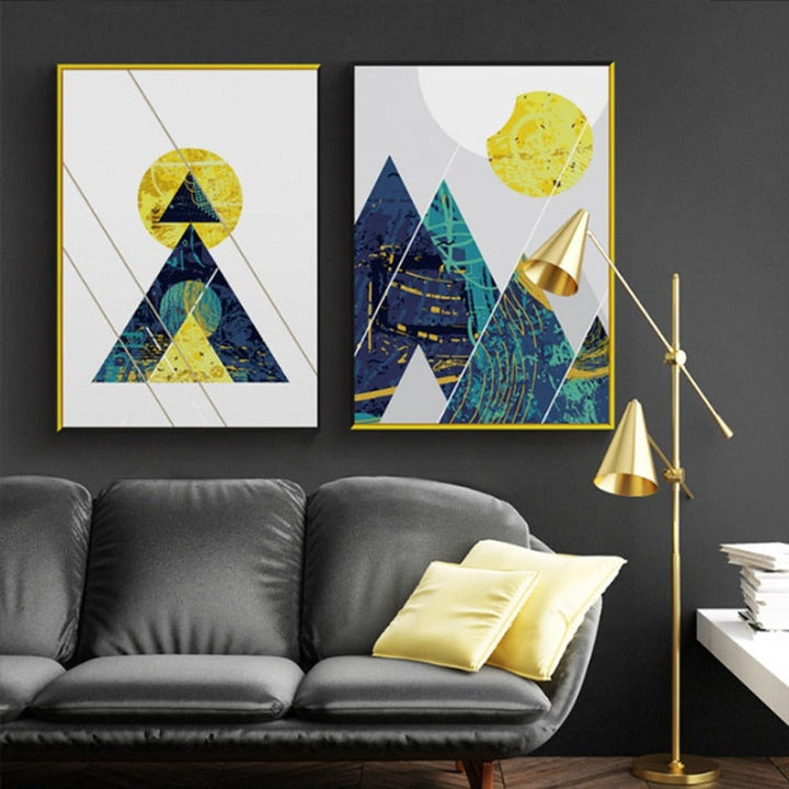 Blue Mountains - Canvas Wall Art Painting | Bowlift