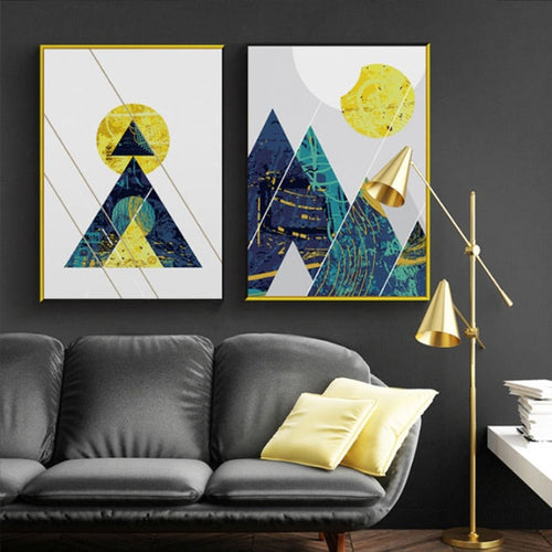 Blue Mountains - Canvas Wall Art Painting | Bowlift