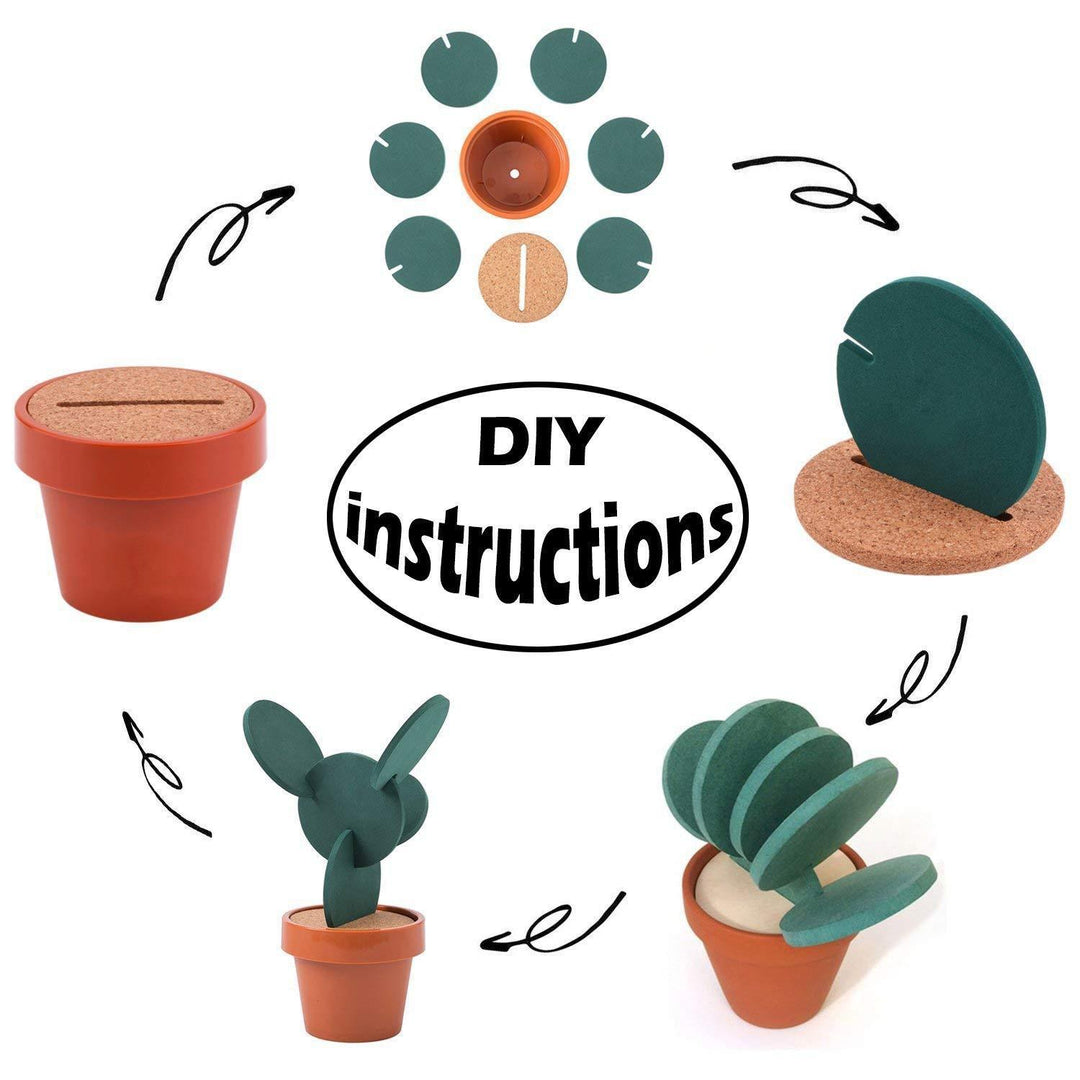 BowLift | Non-Slip Cactus Coaster Set