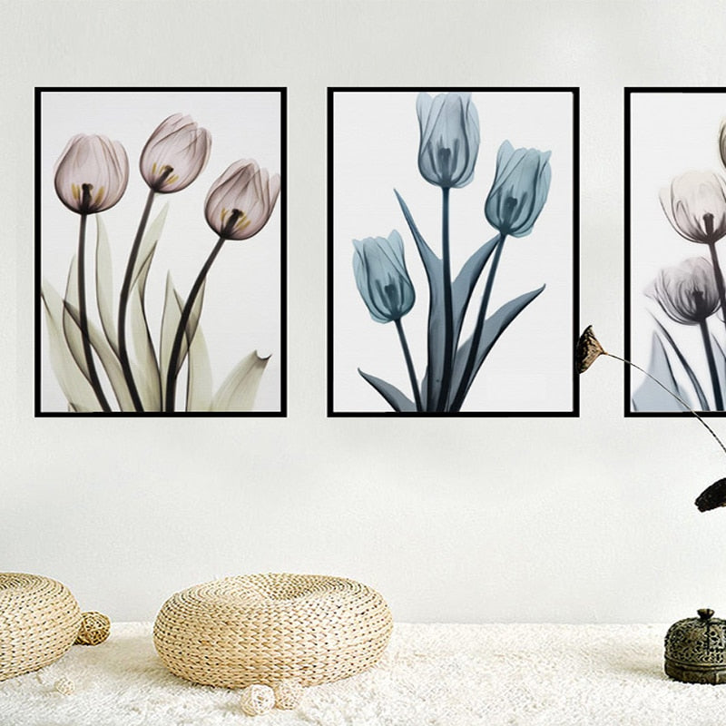 Modern Europe Tulip - Canvas Wall Art Painting | Bowlift