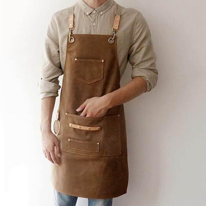 Vintage Leather Chef Apron | Bowlift