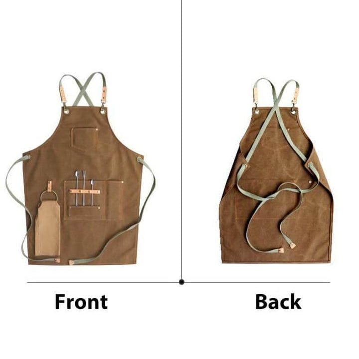Vintage Leather Chef Apron | Bowlift