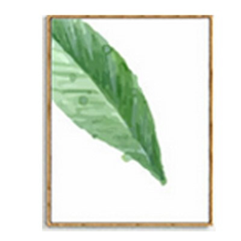 Tropical Green Leaves Plants - Canvas Wall Art Painting | Bowlift