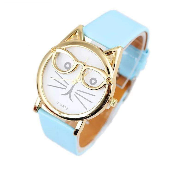 BowLift | Luxury Brand Women Clock Cute Glasses Cat Women Watches