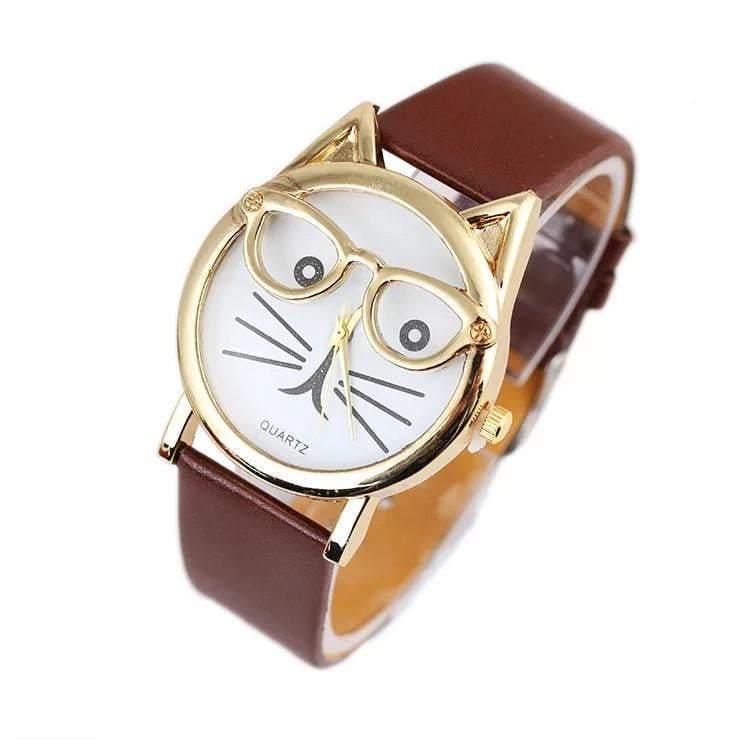 BowLift | Luxury Brand Women Clock Cute Glasses Cat Women Watches