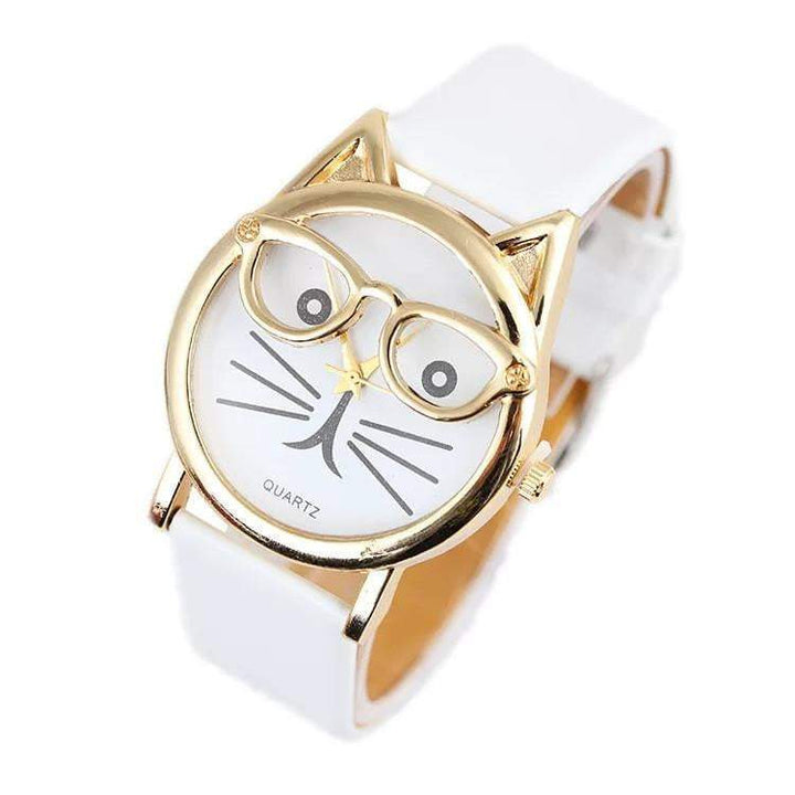 BowLift | Luxury Brand Women Clock Cute Glasses Cat Women Watches