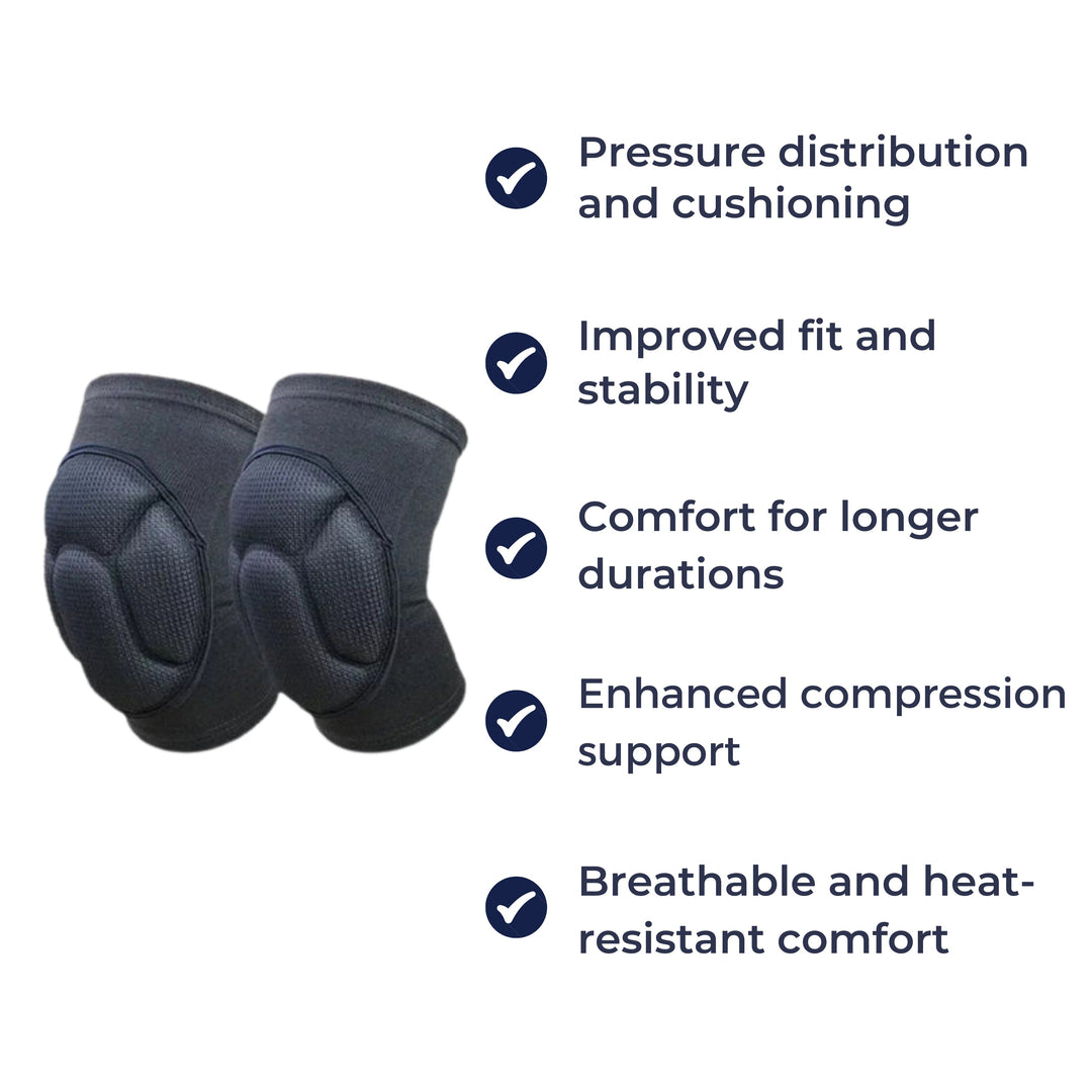 Absorbing Knee Pads – Breathable Compression Support – Anti-Slip Cushion Design – Sports & Injury Prevention Bowlift