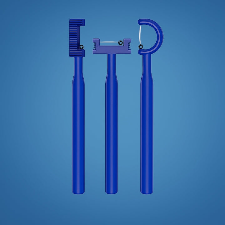 3-Piece Tongue Tip Exerciser – Non-Slip Handle – Improves Speech & Swallowing Control Bowlift