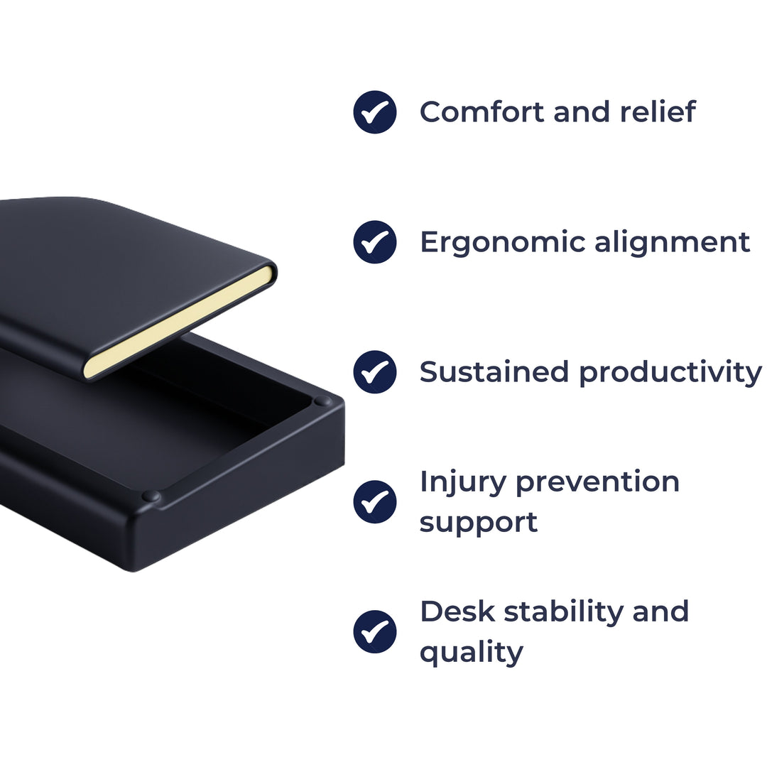 Ergonomic Cushion Support – Non-Slip Pad with Storage Box – Office Productivity & Comfort Bowlift