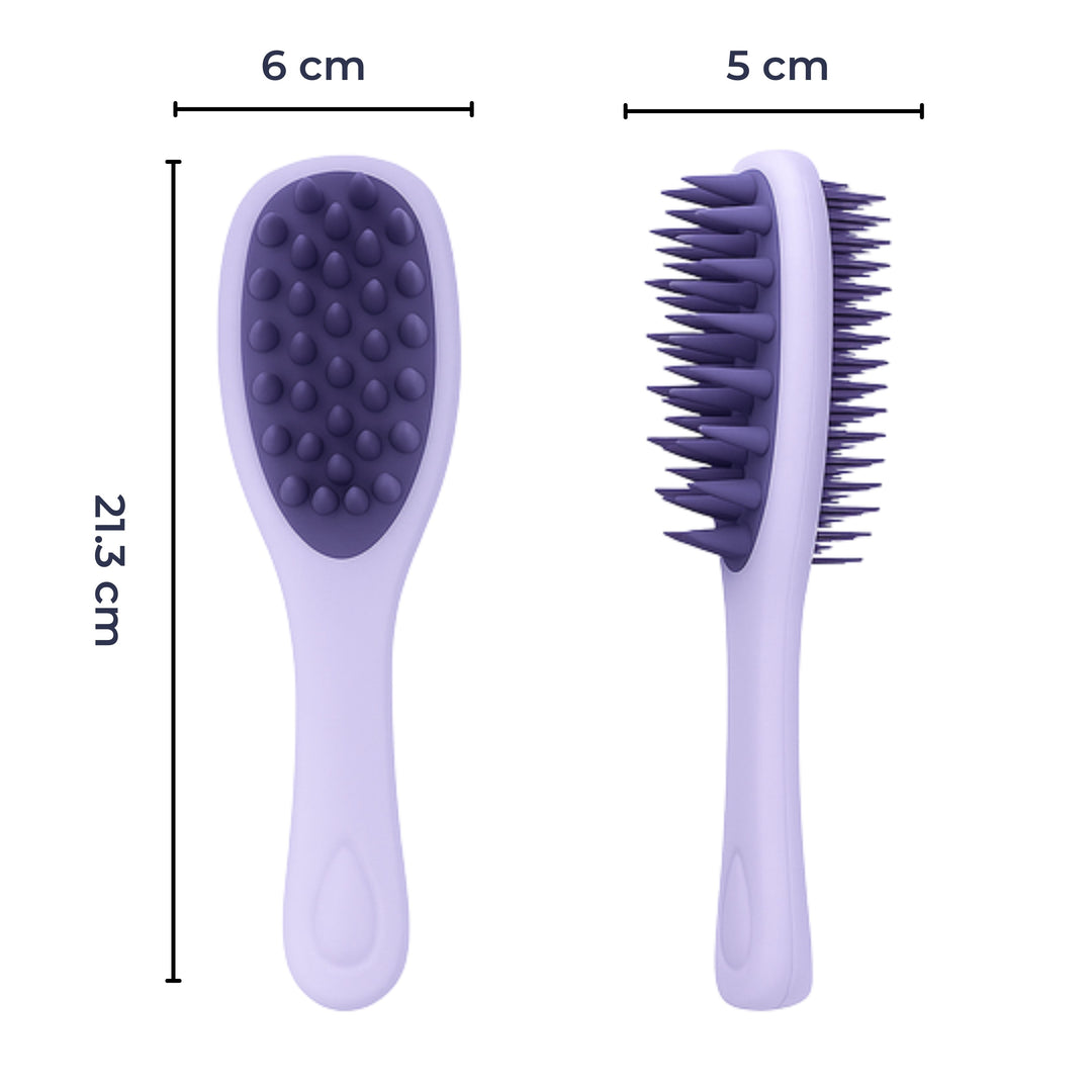 Sided Shampoo Brush – Silicone Scalp Massager – Deep Clean for Oily Hair & Sensitive Scalp Bowlift