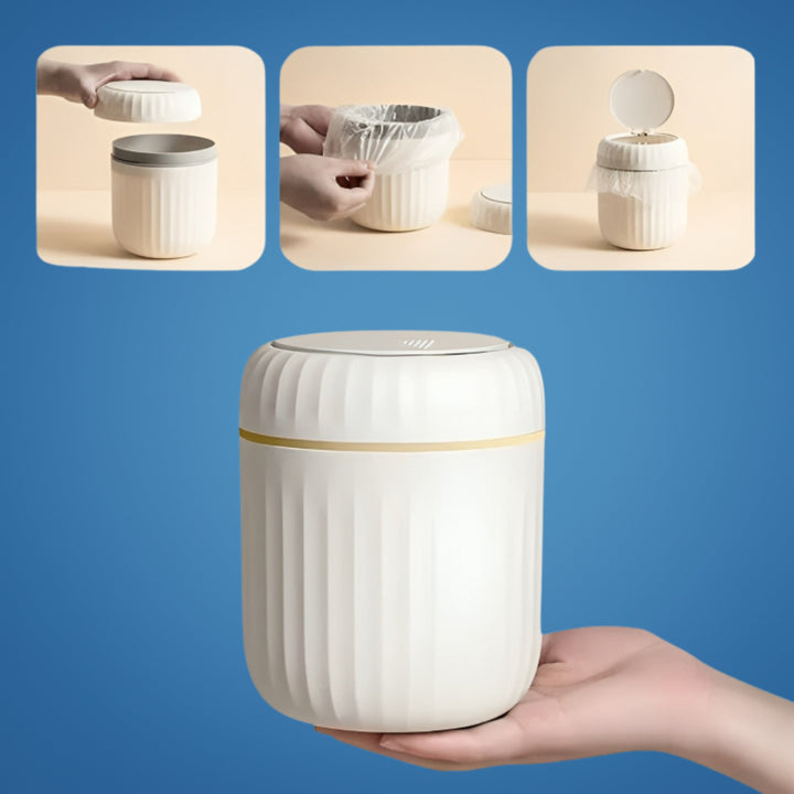 Odour-Sealing Lid – Durable Removable Inner Bucket – Compact Space-Saving Design – Keeps Desks Clean & Fresh Bowlift