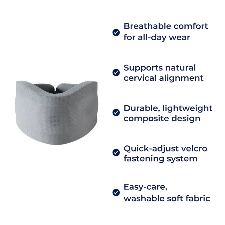 Pain Relief & Posture Support – Soft Foam Breathable Padding – Adults with Neck Pain Relief Bowlift