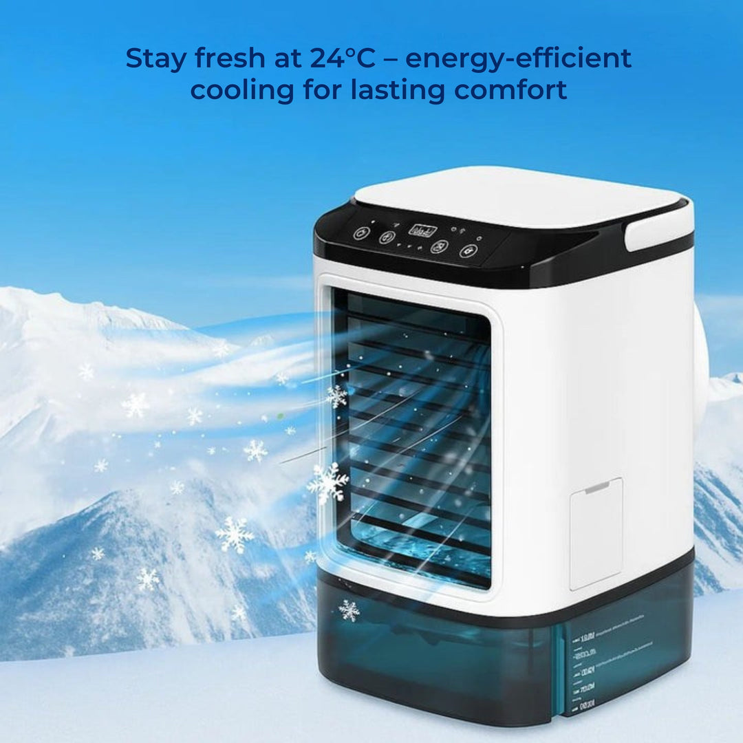 Quiet 12W Cooling Fan – 900ml Tank – Energy Saving – Bedroom Desk Use – Fast Cooling – Sleep Comfort Bowlift