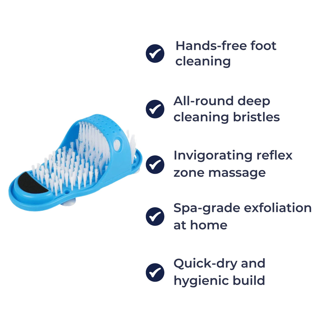 No-Bend Deep Clean Foot Massage – Suction-Cup Anti-Slip Design – Relieves Aches & Softens Skin Bowlift