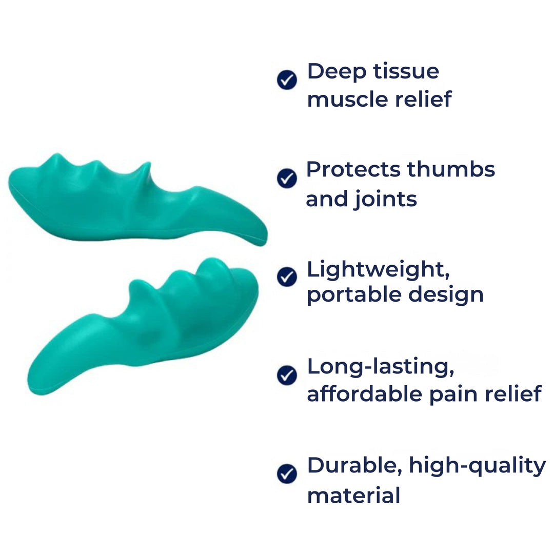 Deep Tissue Trigger-Point - Protects Thumbs & Prevents Hand Fatigue – Aid For Neck & Back Pain Bowlift