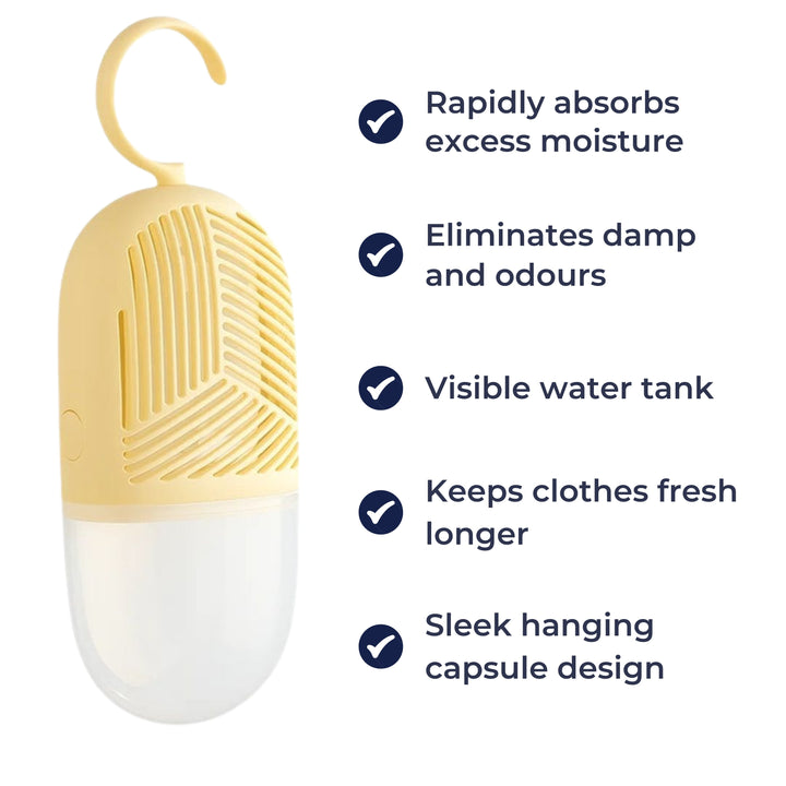 Stops Damp & Musty Smells – Transparent Water-View – Long-Lasting Freshness For Clothes Storage Bowlift