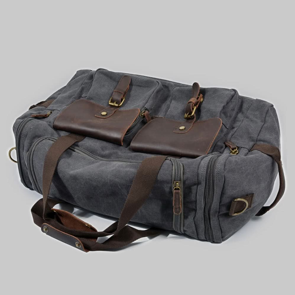 BowLift | Vanguard Waxed Canvas & Leather Travel Duffle – 36.5L