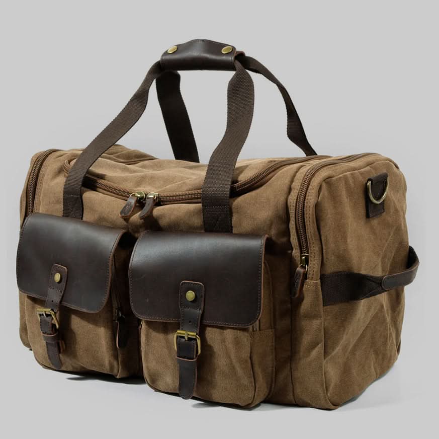 BowLift | Vanguard Waxed Canvas & Leather Travel Duffle – 36.5L