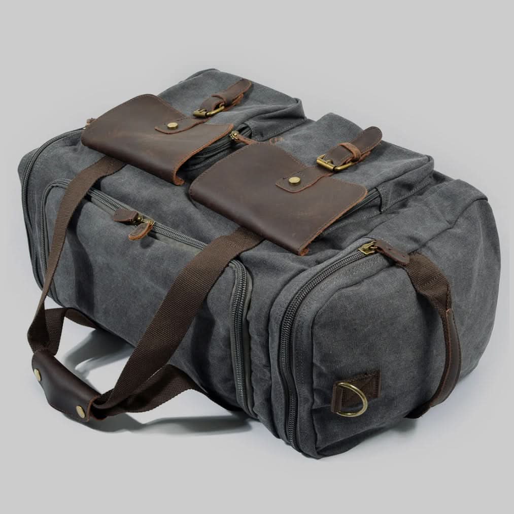 BowLift | Vanguard Waxed Canvas & Leather Travel Duffle – 36.5L