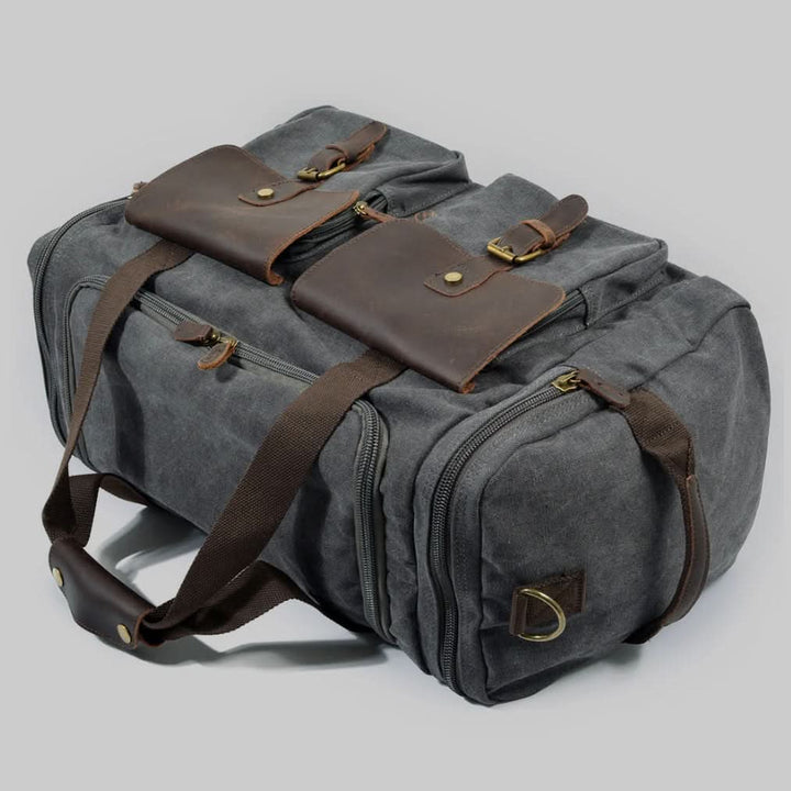 BowLift | Vanguard Waxed Canvas & Leather Travel Duffle – 36.5L