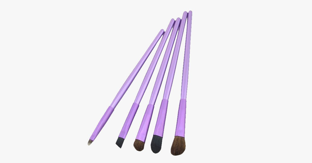 BowLift | 5-piece professional eyeshadow brush set, perfect for blending eyeshadow - soft bristles provide you with professional results!