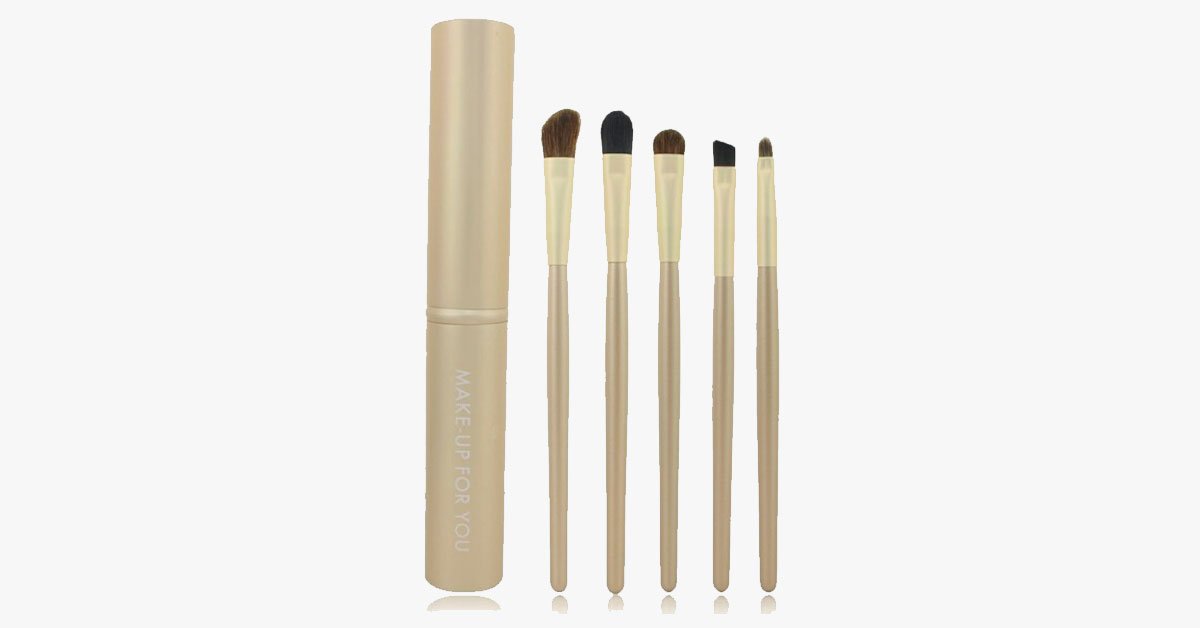 BowLift | 5-piece professional eyeshadow brush set, perfect for blending eyeshadow - soft bristles provide you with professional results!