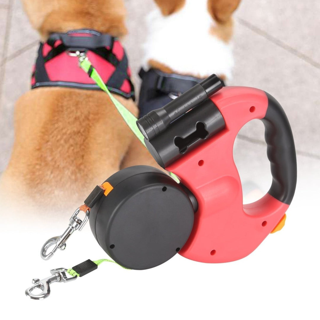 BowLift | PROPET DUO – Dual Retractable Dog Leash with LED Flashlight