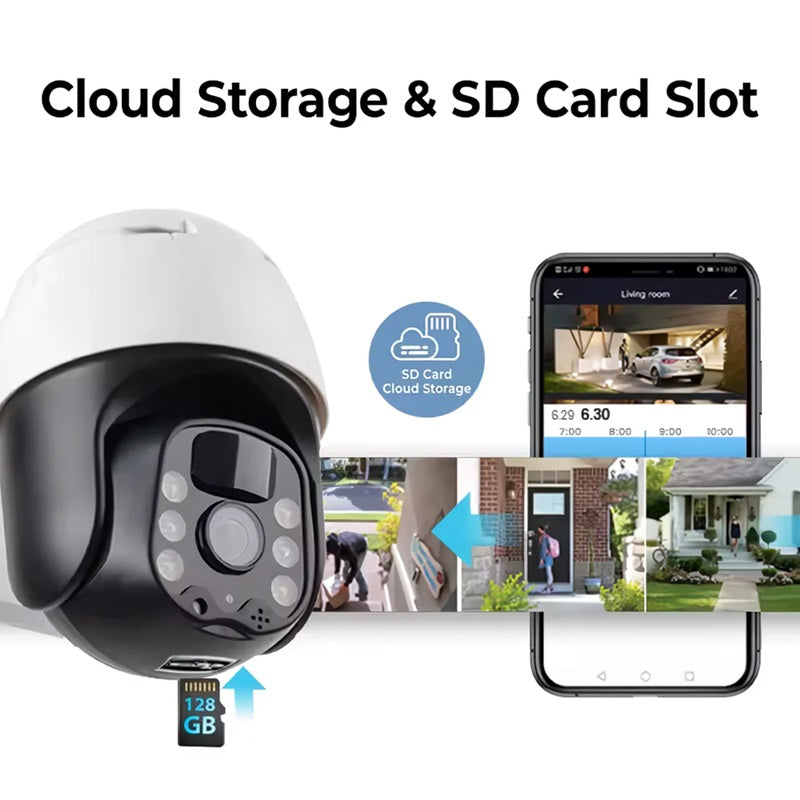 BowLift | 2K Solar-Powered WIFI PTZ Camera with Auto-Tracking & Night Vision