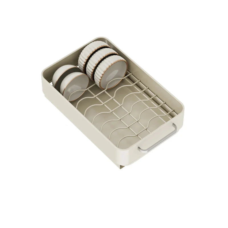 Pull-Out Dish Rack Sliding Drawer Drying Rack and Cabinet Organizer | Bowlift